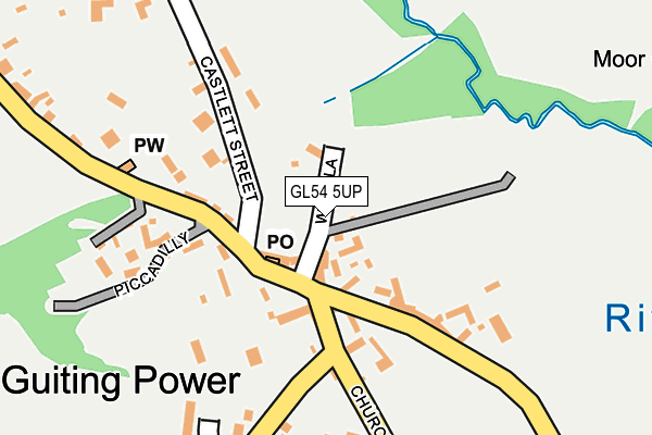 GL54 5UP map - OS OpenMap – Local (Ordnance Survey)