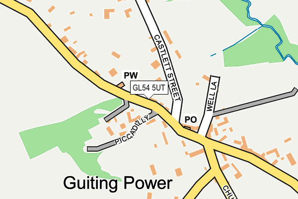 GL54 5UT map - OS OpenMap – Local (Ordnance Survey)