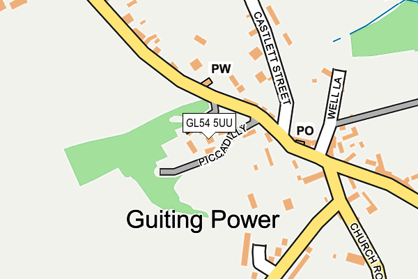 GL54 5UU map - OS OpenMap – Local (Ordnance Survey)