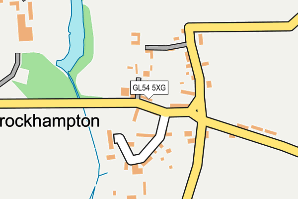 GL54 5XG map - OS OpenMap – Local (Ordnance Survey)