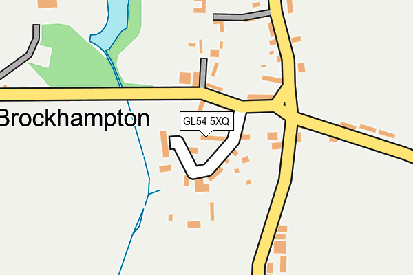 GL54 5XQ map - OS OpenMap – Local (Ordnance Survey)