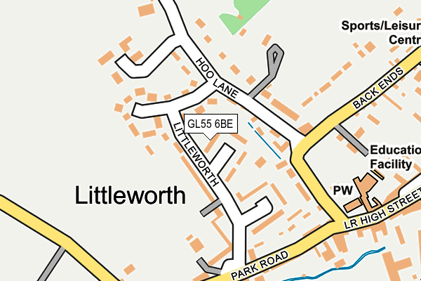 GL55 6BE map - OS OpenMap – Local (Ordnance Survey)