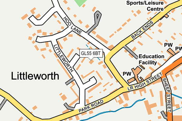 GL55 6BT map - OS OpenMap – Local (Ordnance Survey)