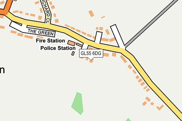GL55 6DG map - OS OpenMap – Local (Ordnance Survey)