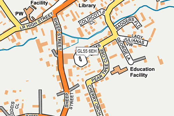 GL55 6EH map - OS OpenMap – Local (Ordnance Survey)