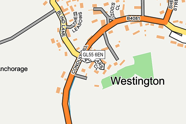 GL55 6EN map - OS OpenMap – Local (Ordnance Survey)
