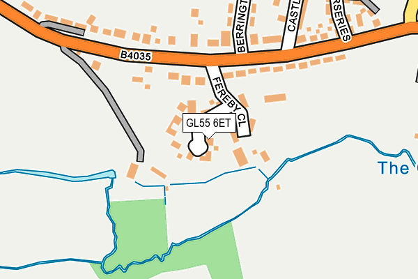 GL55 6ET map - OS OpenMap – Local (Ordnance Survey)