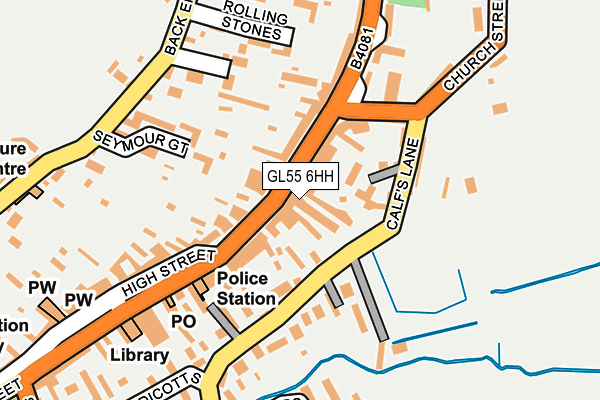 GL55 6HH map - OS OpenMap – Local (Ordnance Survey)