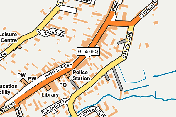 GL55 6HQ map - OS OpenMap – Local (Ordnance Survey)