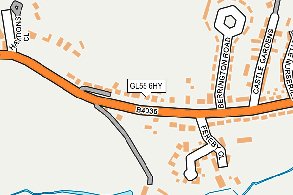 Map of CIDER ORCHARD MANAGEMENT LIMITED at local scale