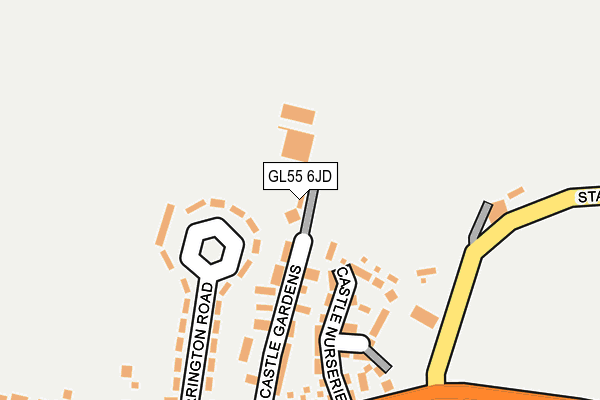 GL55 6JD map - OS OpenMap – Local (Ordnance Survey)