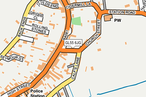 GL55 6JG map - OS OpenMap – Local (Ordnance Survey)