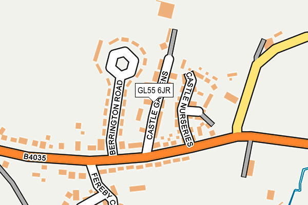GL55 6JR map - OS OpenMap – Local (Ordnance Survey)