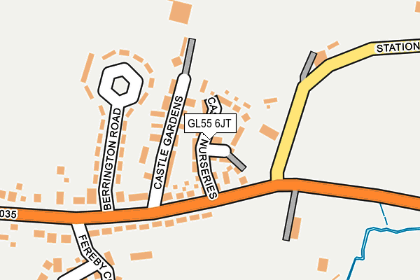 GL55 6JT map - OS OpenMap – Local (Ordnance Survey)