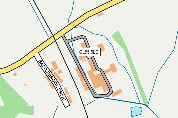 GL55 6LD map - OS OpenMap – Local (Ordnance Survey)