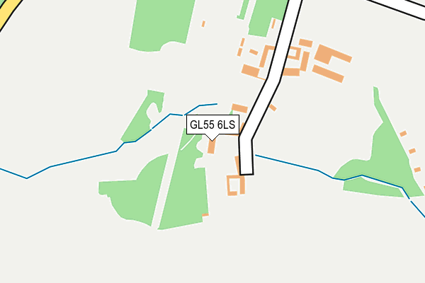 GL55 6LS map - OS OpenMap – Local (Ordnance Survey)
