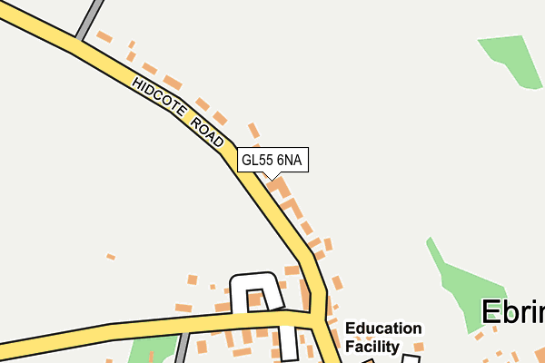 GL55 6NA map - OS OpenMap – Local (Ordnance Survey)