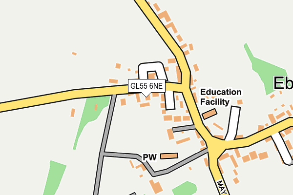 GL55 6NE map - OS OpenMap – Local (Ordnance Survey)