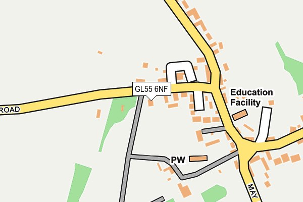 GL55 6NF map - OS OpenMap – Local (Ordnance Survey)