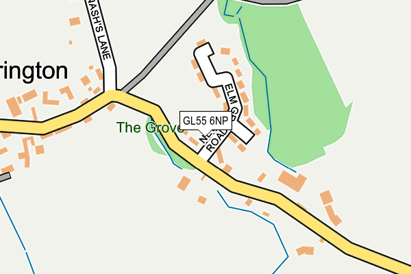 GL55 6NP map - OS OpenMap – Local (Ordnance Survey)