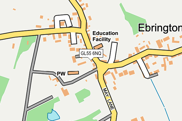 GL55 6NQ map - OS OpenMap – Local (Ordnance Survey)