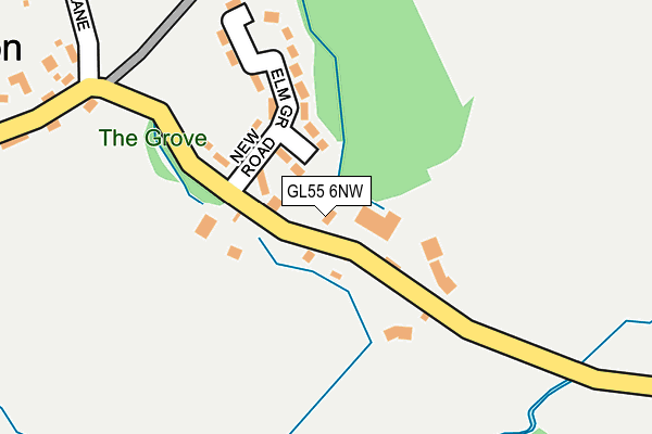 GL55 6NW map - OS OpenMap – Local (Ordnance Survey)