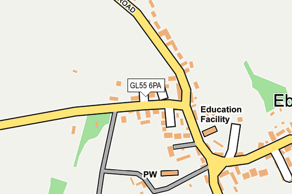GL55 6PA map - OS OpenMap – Local (Ordnance Survey)