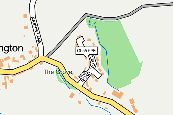 GL55 6PE map - OS OpenMap – Local (Ordnance Survey)