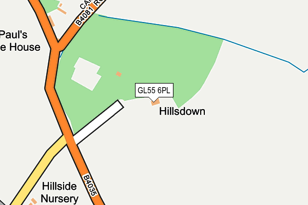 GL55 6PL map - OS OpenMap – Local (Ordnance Survey)