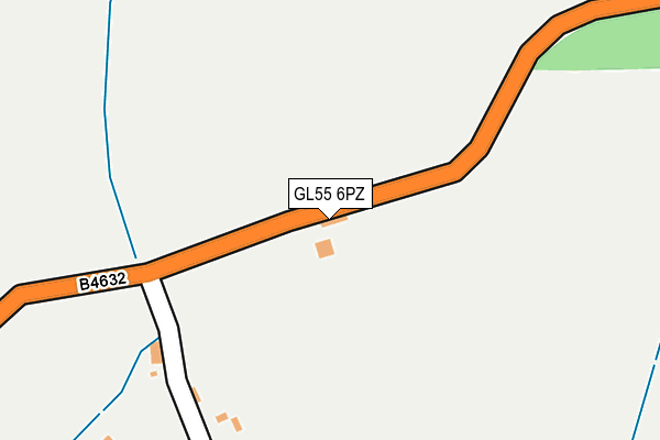 GL55 6PZ map - OS OpenMap – Local (Ordnance Survey)