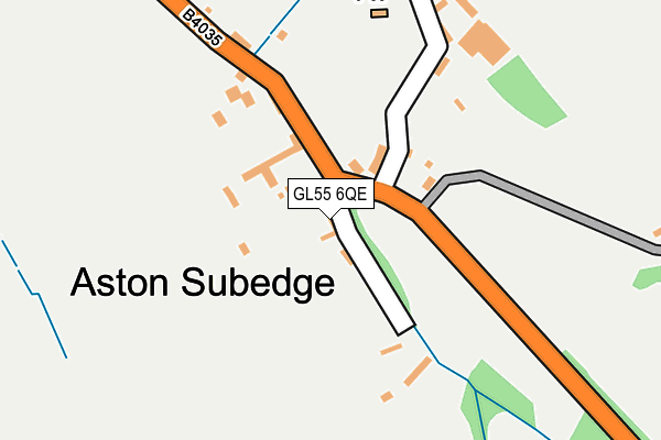 GL55 6QE map - OS OpenMap – Local (Ordnance Survey)