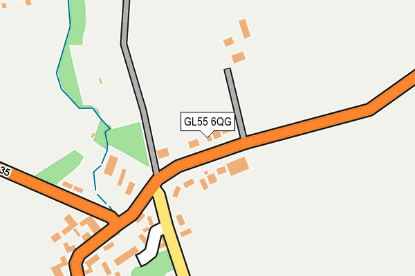 GL55 6QG map - OS OpenMap – Local (Ordnance Survey)