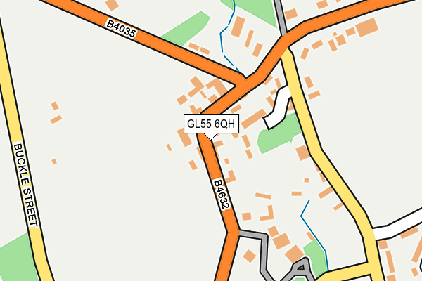GL55 6QH map - OS OpenMap – Local (Ordnance Survey)