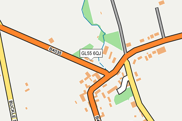 GL55 6QJ map - OS OpenMap – Local (Ordnance Survey)
