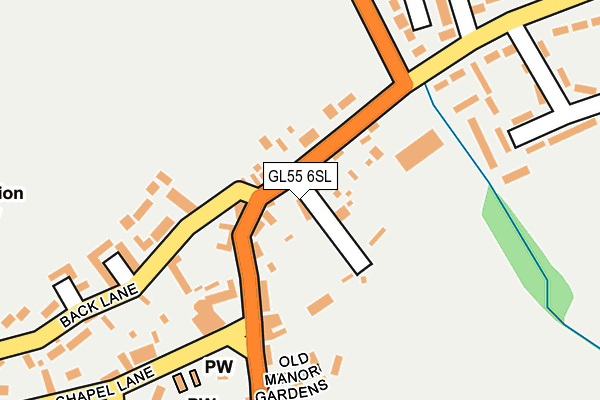 GL55 6SL map - OS OpenMap – Local (Ordnance Survey)