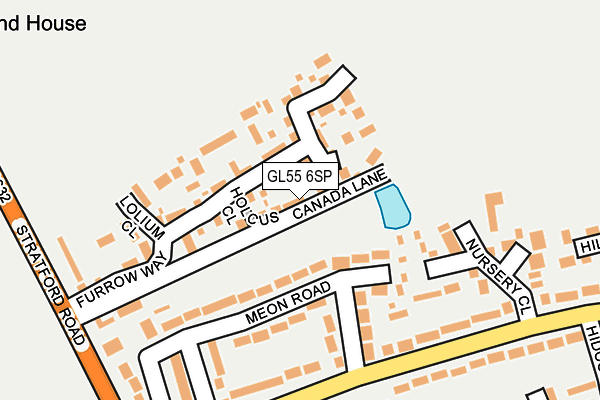 GL55 6SP map - OS OpenMap – Local (Ordnance Survey)