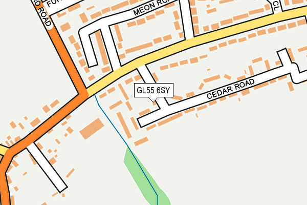 GL55 6SY map - OS OpenMap – Local (Ordnance Survey)