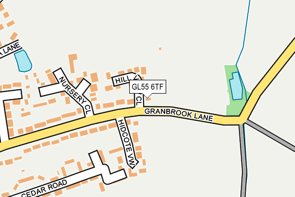 GL55 6TF map - OS OpenMap – Local (Ordnance Survey)