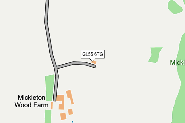 GL55 6TG map - OS OpenMap – Local (Ordnance Survey)