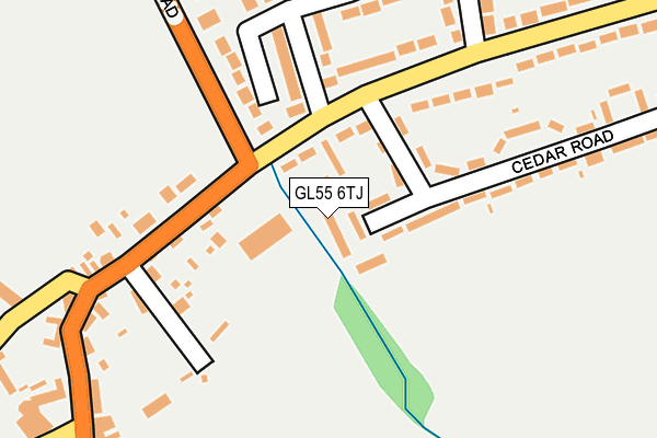 GL55 6TJ map - OS OpenMap – Local (Ordnance Survey)