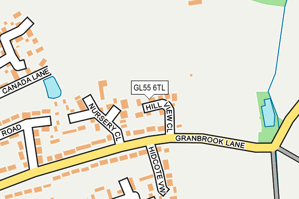 GL55 6TL map - OS OpenMap – Local (Ordnance Survey)