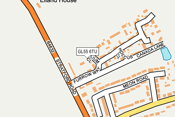 GL55 6TU map - OS OpenMap – Local (Ordnance Survey)