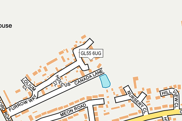 GL55 6UG map - OS OpenMap – Local (Ordnance Survey)