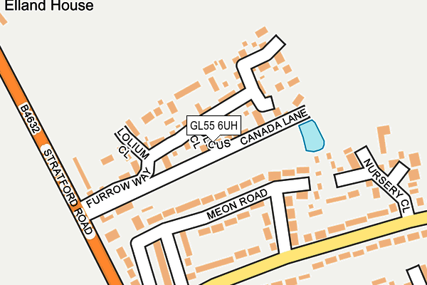 GL55 6UH map - OS OpenMap – Local (Ordnance Survey)