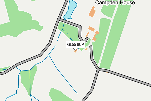GL55 6UP map - OS OpenMap – Local (Ordnance Survey)