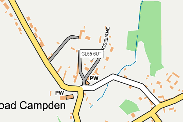 GL55 6UT map - OS OpenMap – Local (Ordnance Survey)