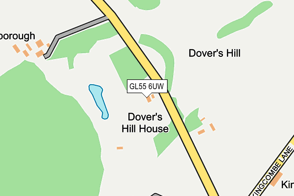 GL55 6UW map - OS OpenMap – Local (Ordnance Survey)