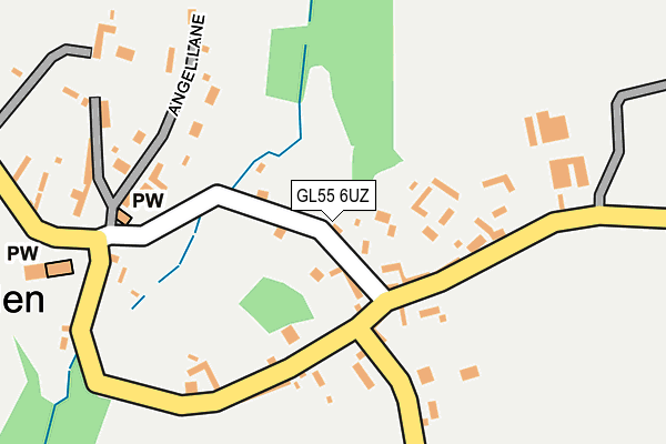 GL55 6UZ map - OS OpenMap – Local (Ordnance Survey)