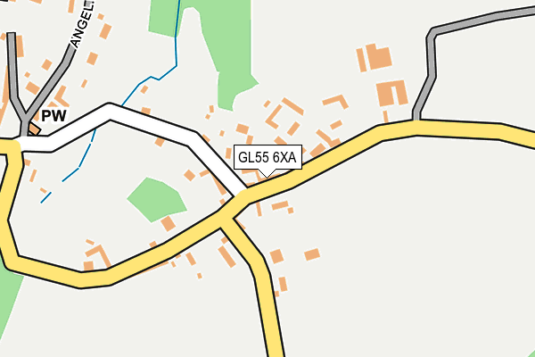 GL55 6XA map - OS OpenMap – Local (Ordnance Survey)