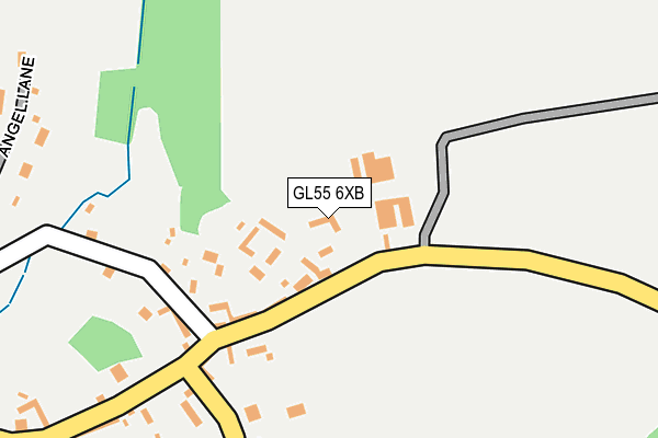 GL55 6XB map - OS OpenMap – Local (Ordnance Survey)